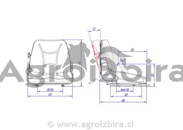 SEDEŽ VILIČAR - s stikalom