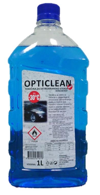 TEKOČINA ZA STEKLA OPTICLEAN NEW -30 1L