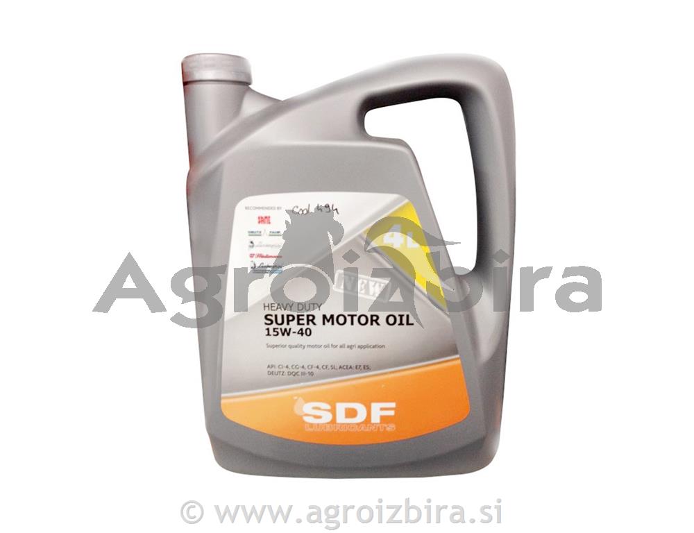 OLJE SDF SUPER MOTOROL 15W40 4L