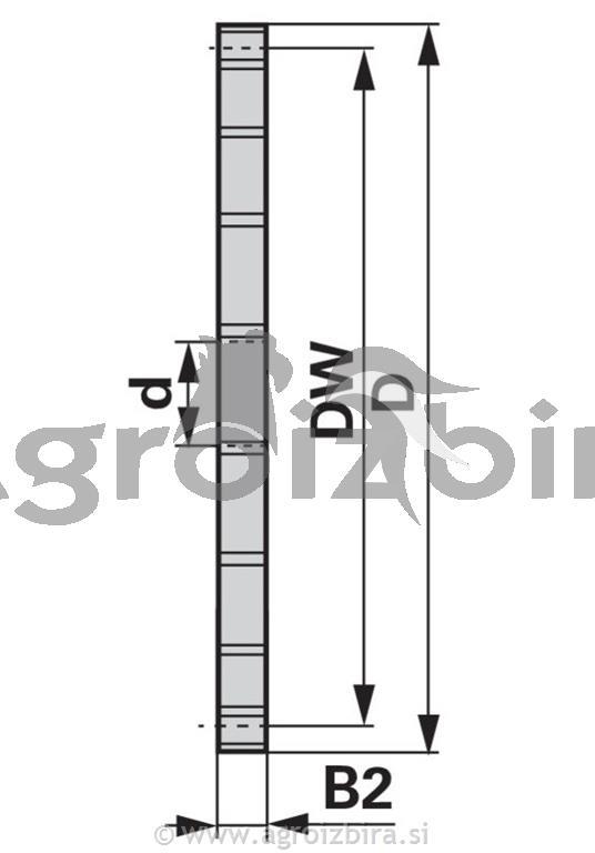 VERIŽNIK 1''X17,02mm 8 ZOB