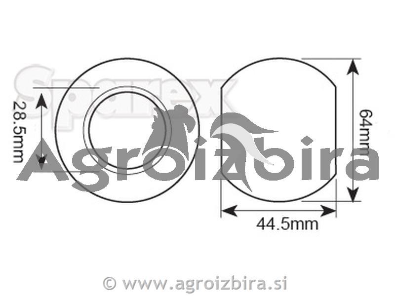 KROGLA PRIKLOPA KAT 3 - 2 28.4/64/45