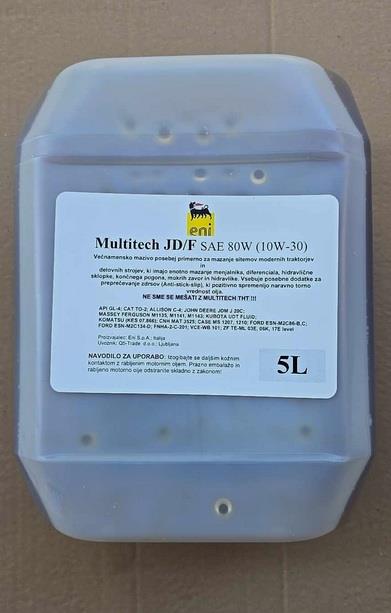 OLJE MULTITECH JD/F 10W30 BCS GL-4 5l