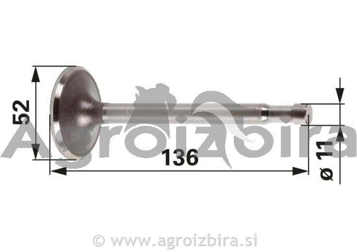 VENTIL MOTORJA STEYR 18 SESALNI