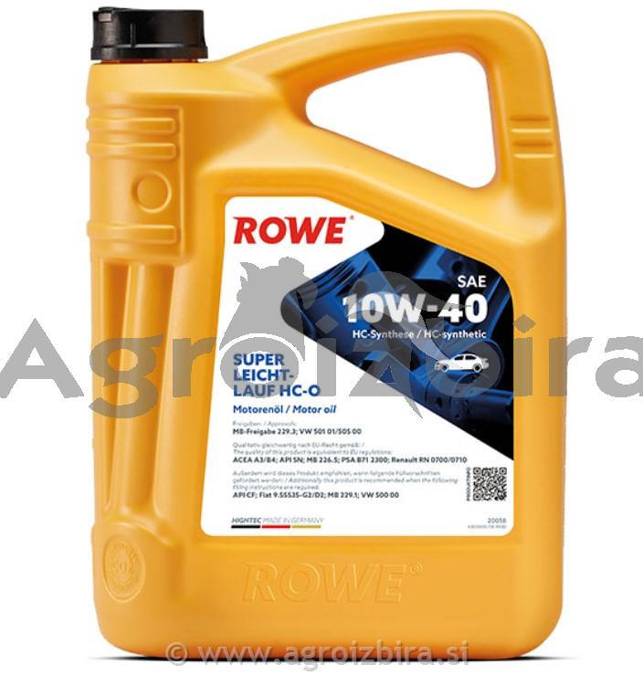 OLJE ROWE 10W40 5l
