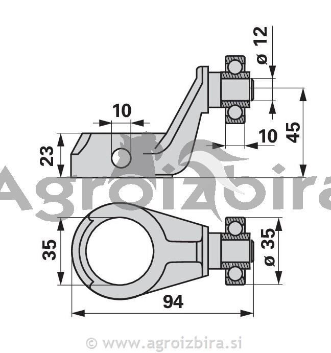 ROLICA KRMILNA KOMPLET, DEUTZ FAHR