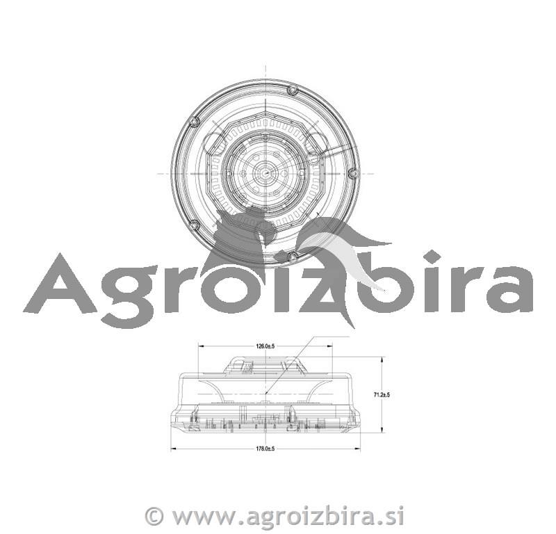 SVETILKA ROTACIJSKA LED MAGNETNA LED
