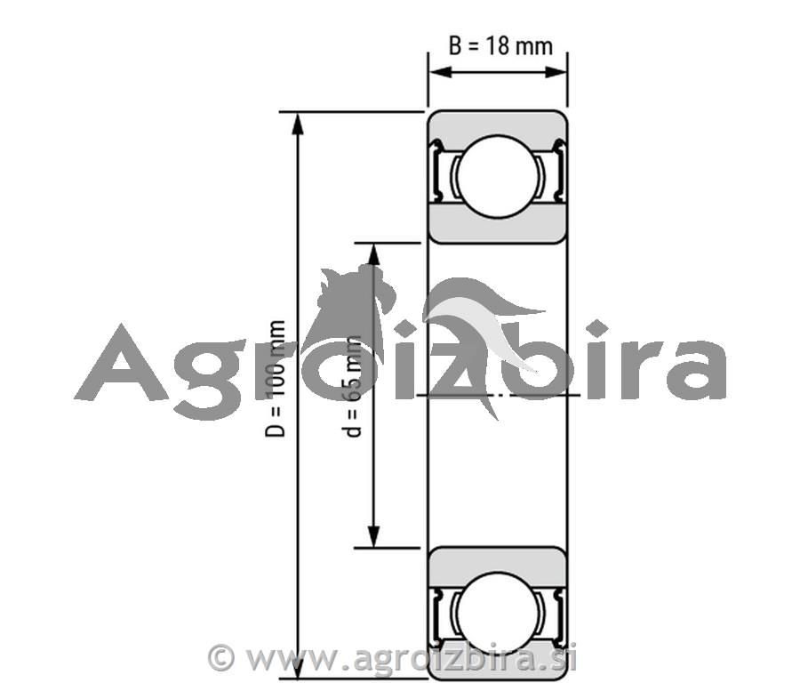 LEŽAJ 6013 2RS
