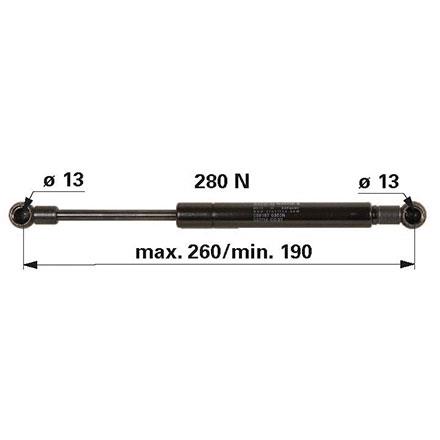 PLINSKI AMORTIZER L=275 F=350N