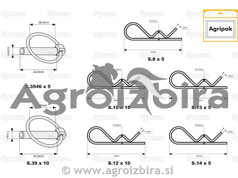 GARNITURA ZATIKOV AGRO KOMPLET
