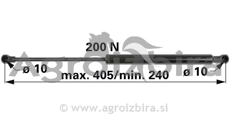 PLINSKI AMORTIZER L=405 F=200N fendt