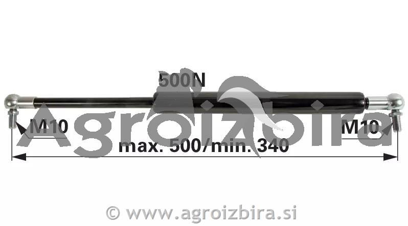 PLINSKI AMORTIZER L=500 F=500N =191292