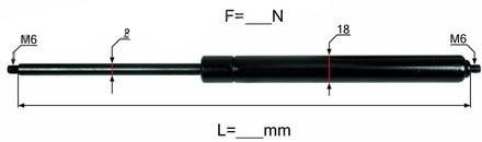 PLINSKI AMORTIZER L=504 F=300N M6