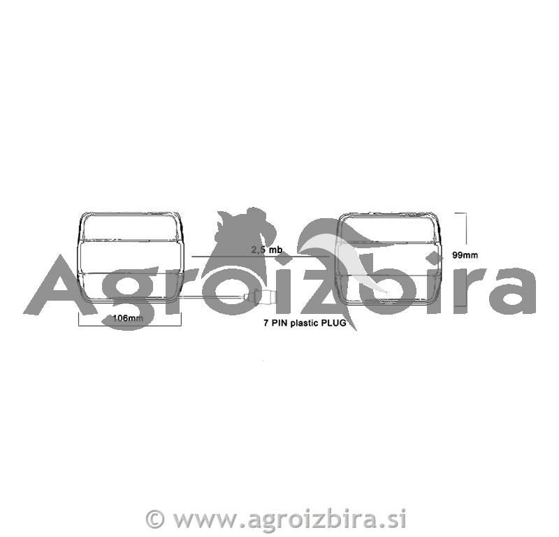 STOP SVETILKA MAGNETNA LED KOMPLET