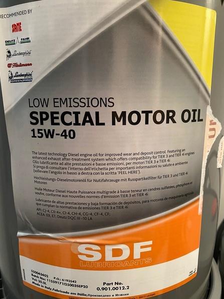 OLJE SDF SPECIAL MOTOR OIL 15W40 20L