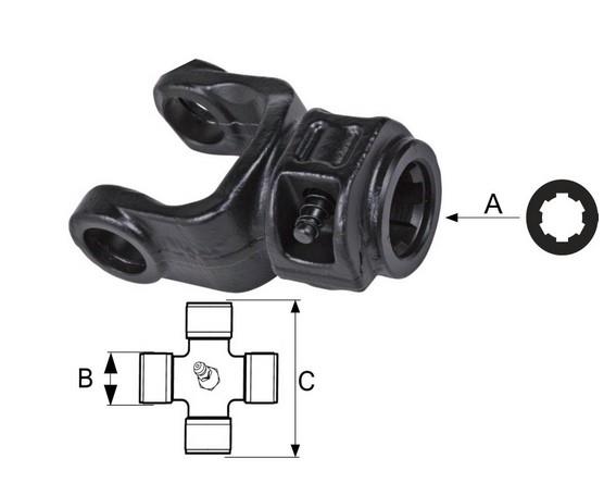 PRIKLJUČEK KARDANA ZUNANJI 1 3/8" z=6 SP