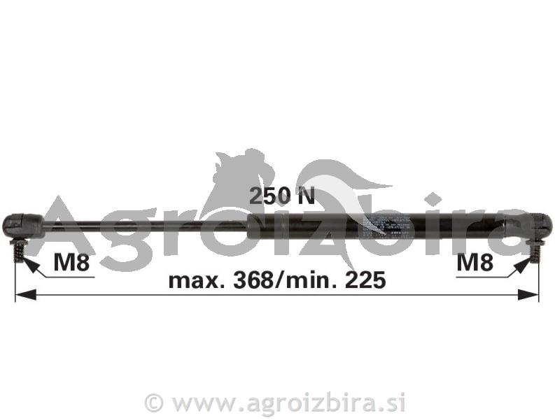 PLINSKI AMORTIZER L=345 F=250N MF VALTRA