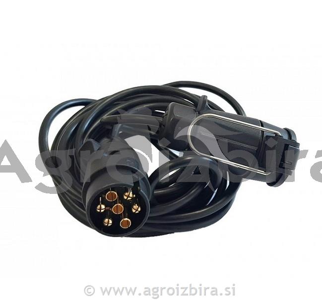 KABEL Z VTIKAČEM 7PIN / VTIČNICO 7PIN 5m