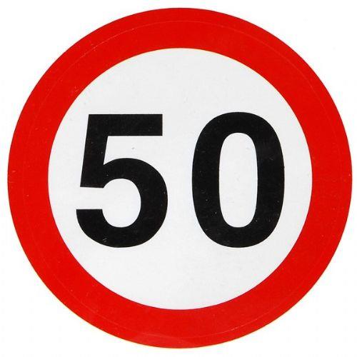 NALEPKA OMEJITVE HITROSTI "50"