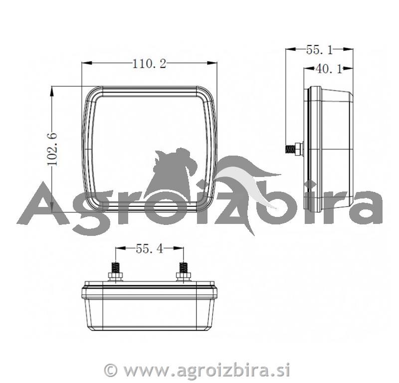 SVETILKA STOP LED DESNA 12V/24V