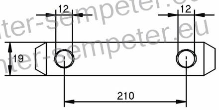 SORNIK PRIKLOPA fi=19 L=210mm med luknj