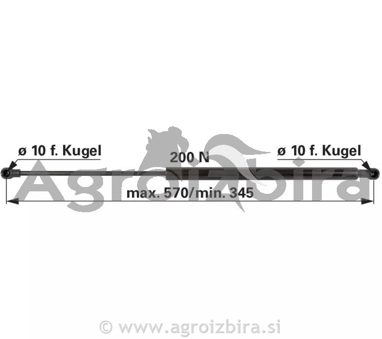 PLINSKI AMORTIZER L=570 f=200n CASE