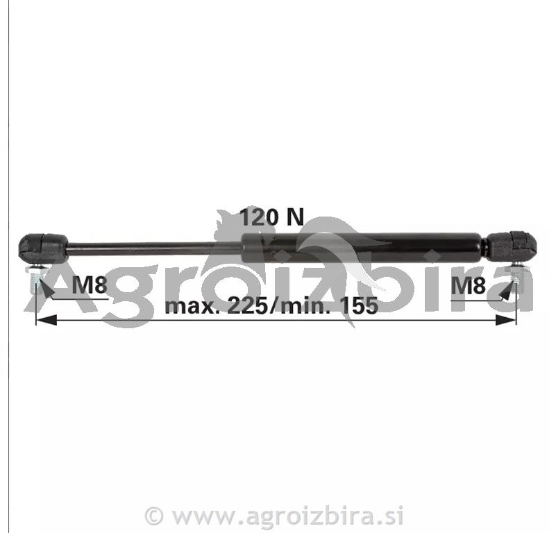 PLINSKI AMORTIZER L=225 F=120n fendt