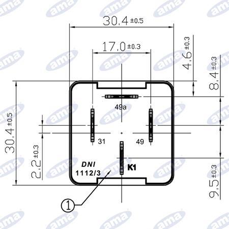 RELE 12V 4kontakti 120W za luči