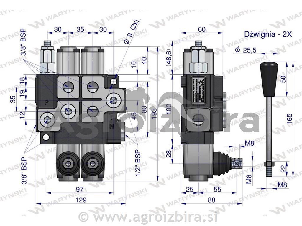 HIDRAVLIČNI VENTIL max 40L DCV
