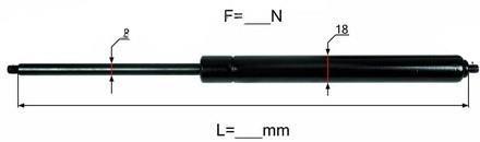 PLINSKI AMORTIZER L=650 F=350N