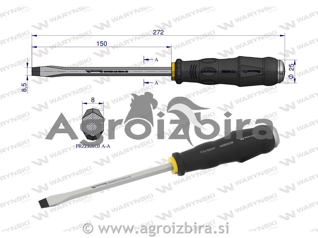 IZVIJAČ PLOŠČATI L=150mm širina=8.5mm