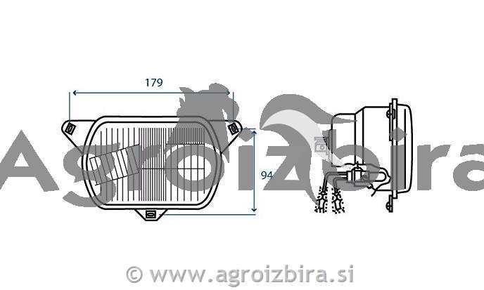 ŽAROMET SPREDNJI BREZ POZICIJE CARRARO