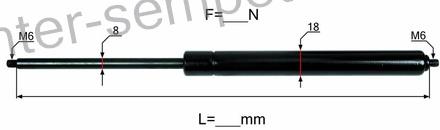 PLINSKI AMORTIZER L=462 f=150 M6