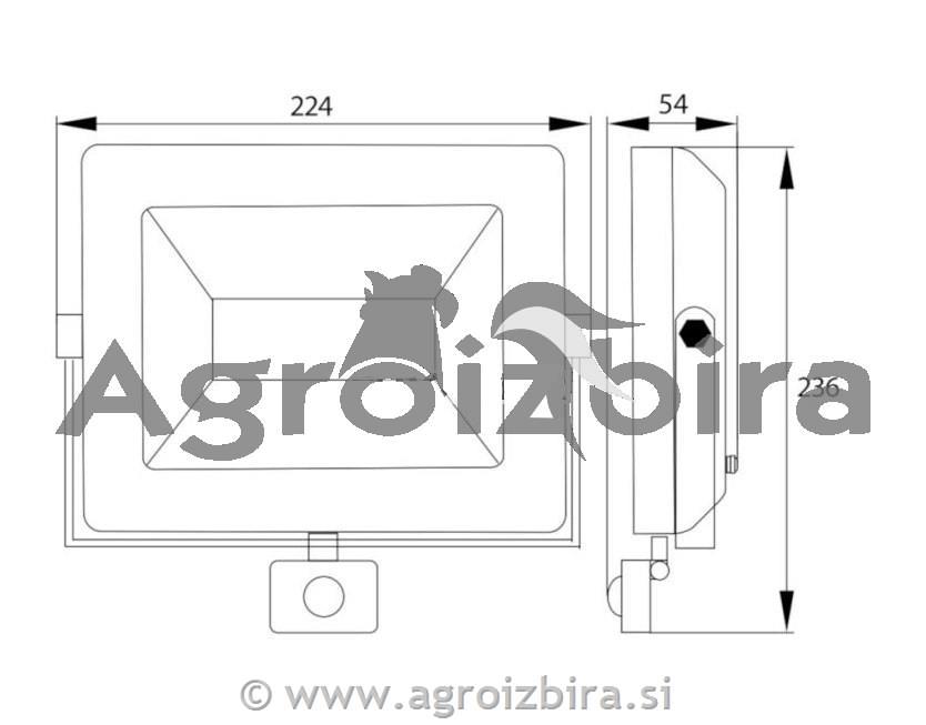 LED REFLEKTOR 230V 50W 4000LM