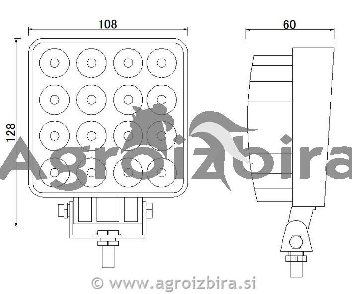 ŽAROMET 3300Lm 27W 12v/24v SPOT