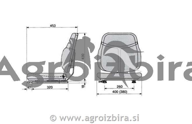 SEDEŽ VILIČAR NA SANKAH COBO sc74