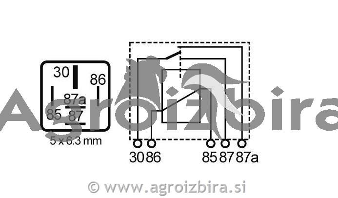 RELE 12V 40A 4pin MAHLE