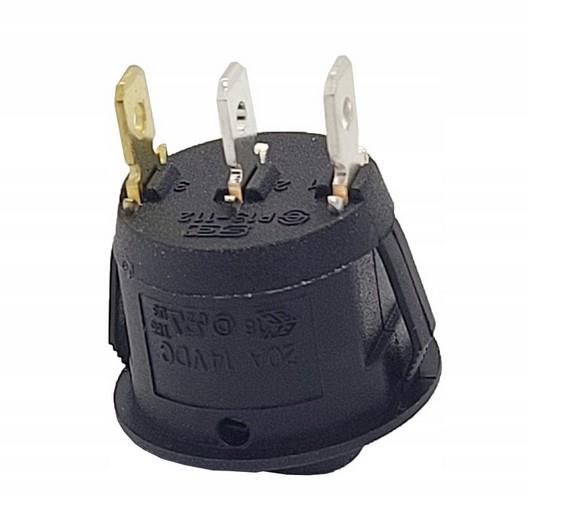 STIKALO Z LUČKO ZELENA 12V20AMP 3kontakt
