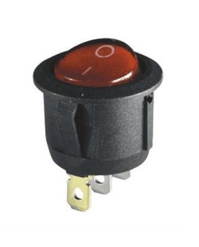 STIKALO Z LUČKO RDEČA 12V20amp