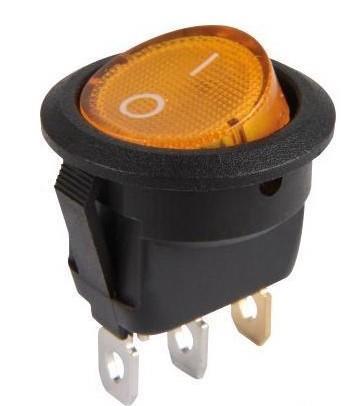 STIKALO Z LUČKO ORANŽNA 12V 20amp