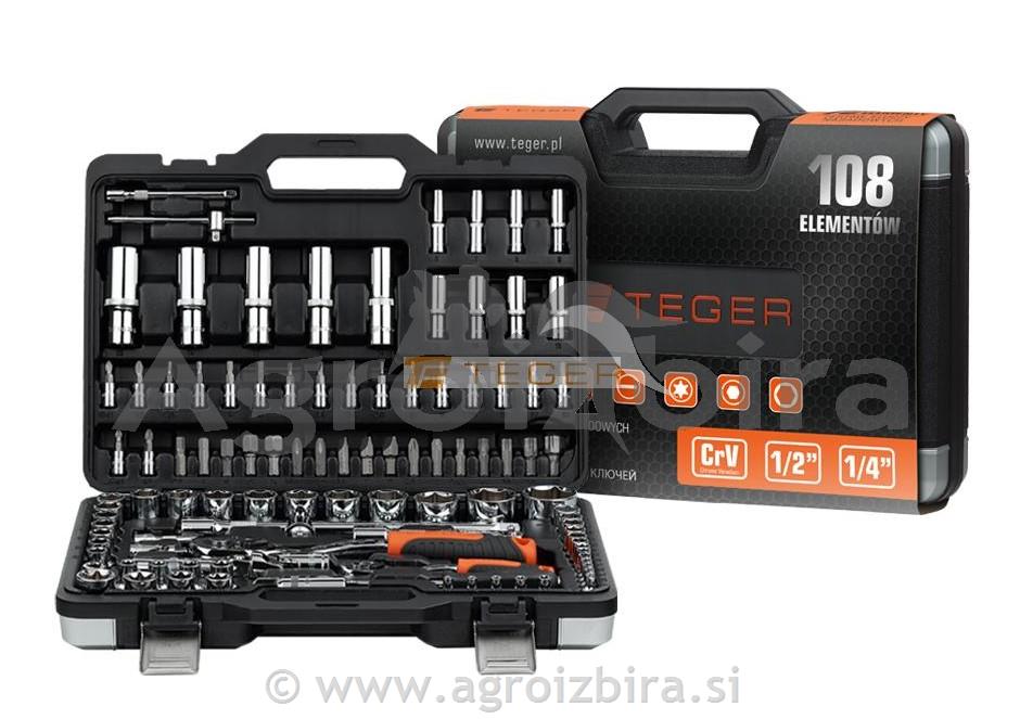 108 DELNI SET ROČNEGA ORODJA V KOVČKU