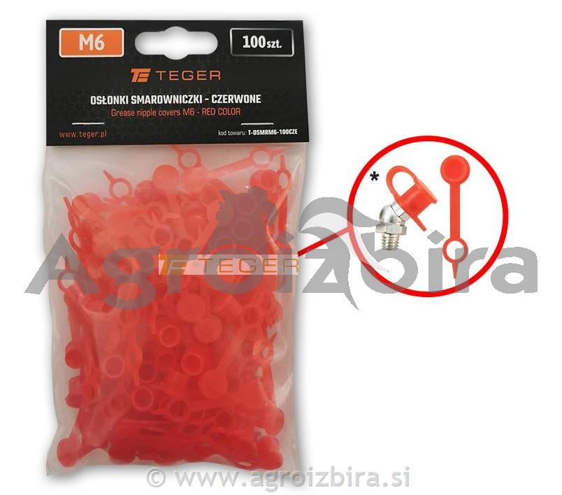 SET POKROVČKOV MAZALIC M6 RDEČ 100 KOS