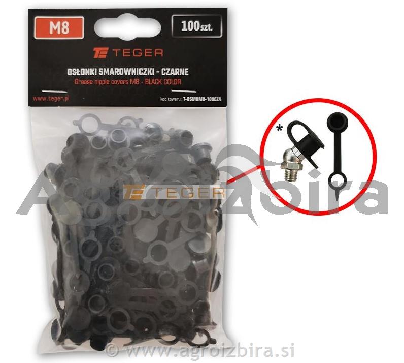 SET POKROVČKOV MAZALIC M8 ČRN 100 KOS