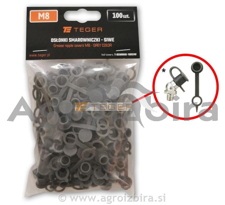 SET POKROVČKOV MAZALIC M8 SIV 100 KOS