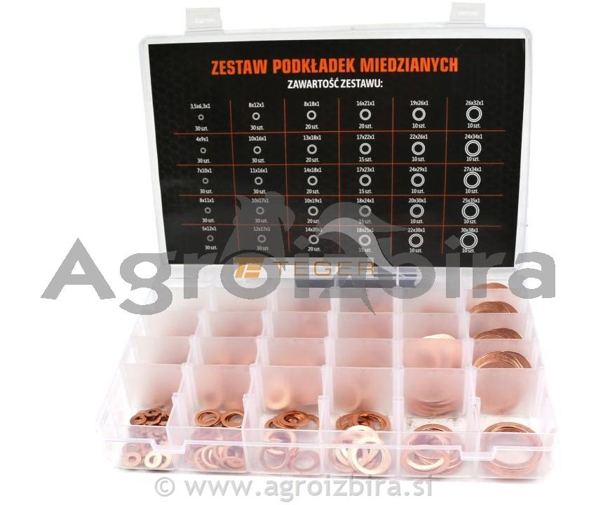 SET BAKRENIH PODLOŽK 580KOS