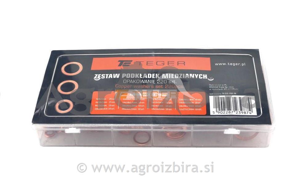 SET BAKRENIH PODLOŽK 220 KOS