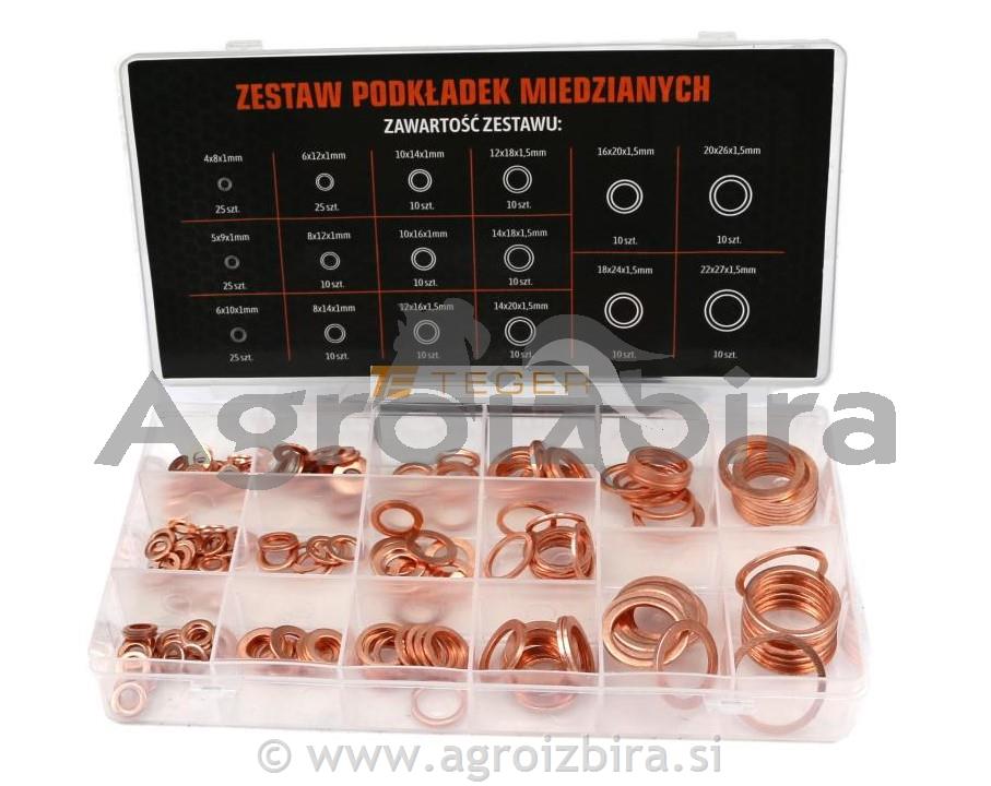 SET BAKRENIH PODLOŽK 220 KOS