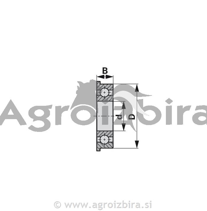 LEŽAJ KOLESA D=34.9 D=15.9 univerzalni vrtna kosilnica