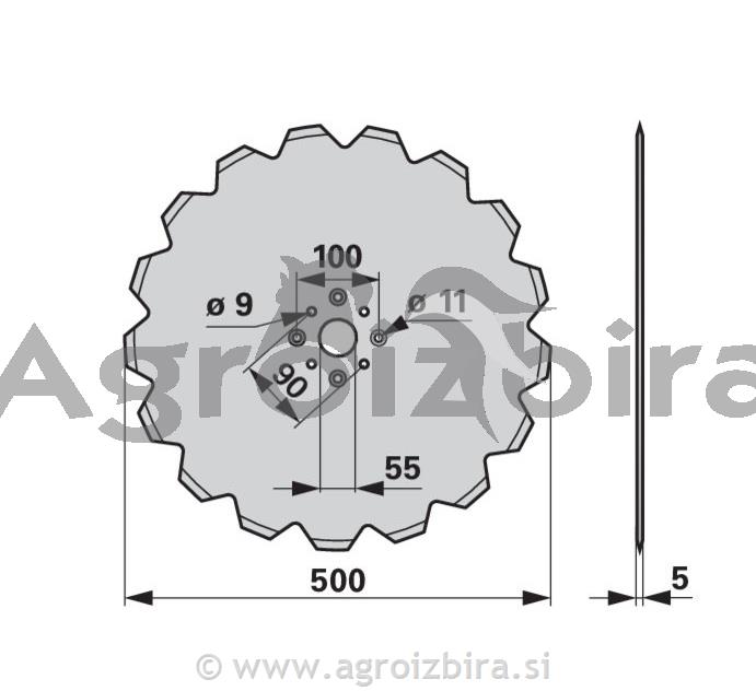 ČRTALO NAZOBČANO VOGEL&NOOT