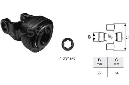 PRIKLJUČEK KARDANA ZUNANJI T1 novi tip 1