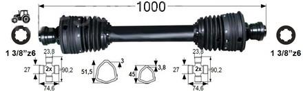 KARDAN PRIKLJUČKA T4 ŠIROKOKOTNI